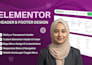 create a header and footer with elementor